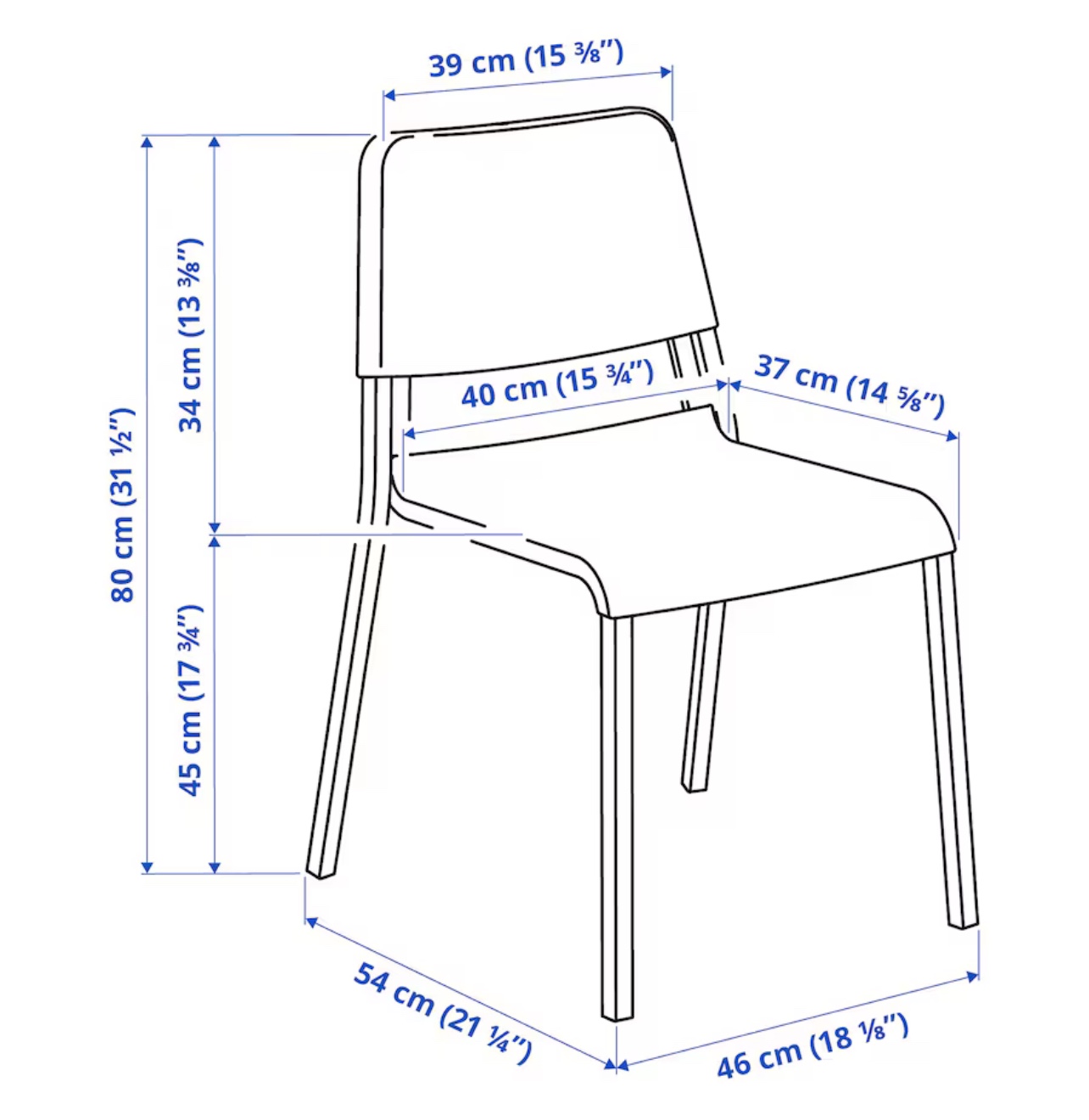 4 ikea teodores chairs - photo 4