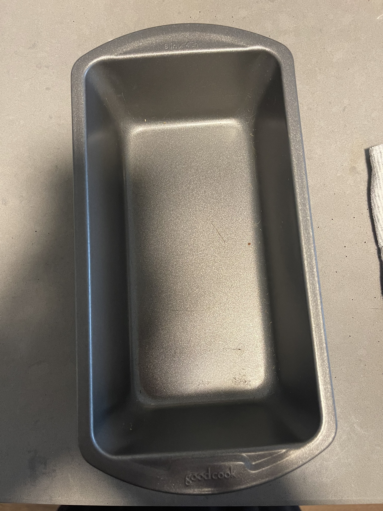 Goodcook steel 8x4 loaf pan like new image indicator(3)