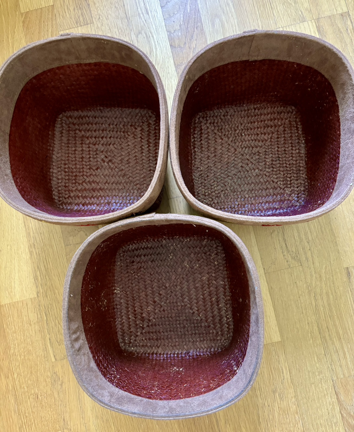 Woven storage baskets $2 each image indicator(3)