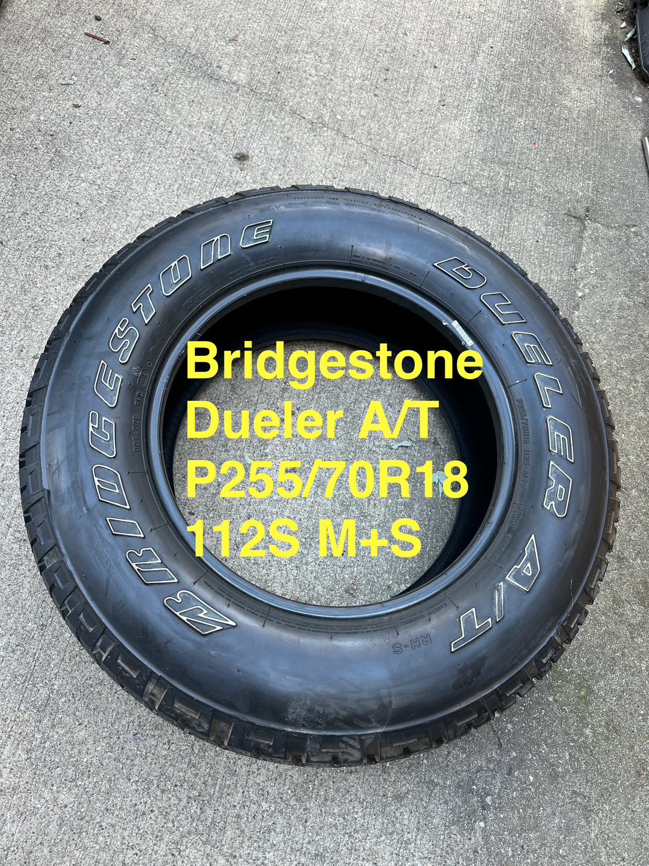 NEW - Bridgestone  Dueler A/T  Tire