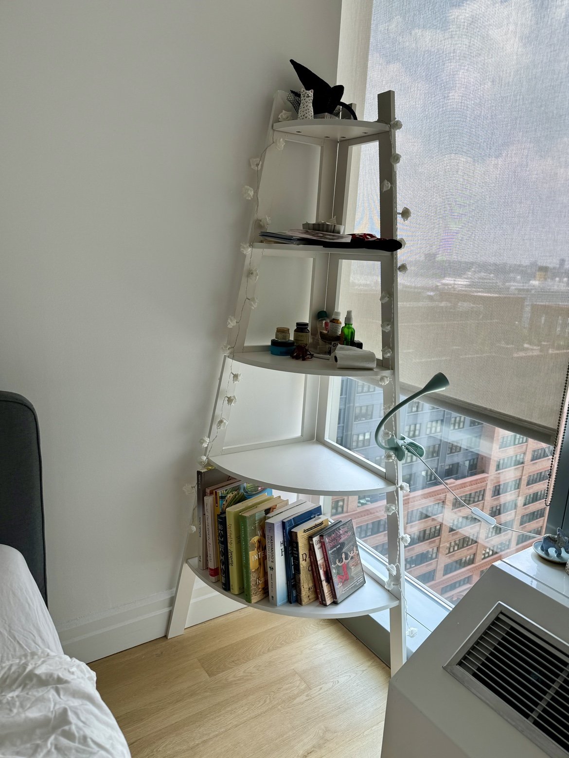 Corner Bookshelf