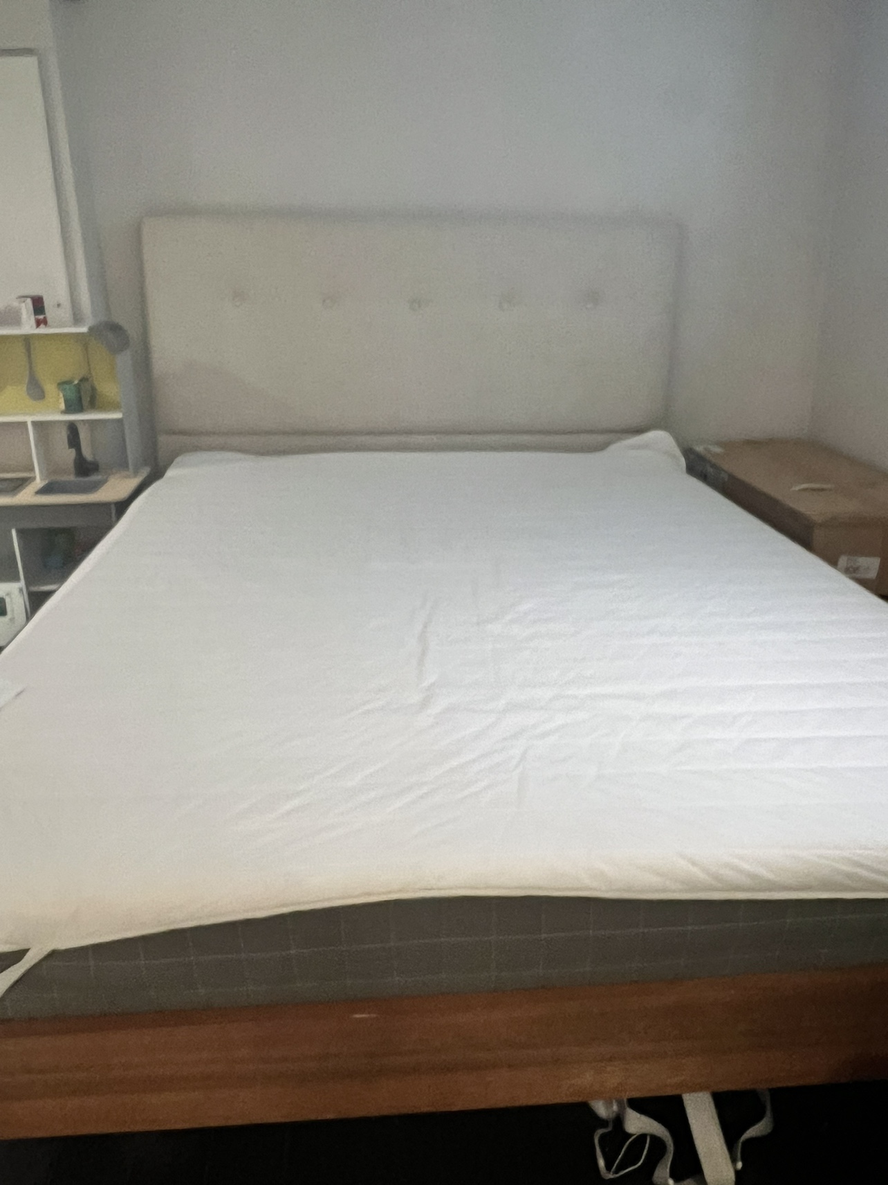West Elm Mid Century Queen Bed +- Queen IKEA Mattress - photo 5