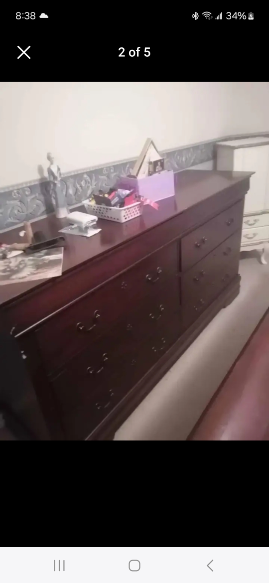 sleigh bedroom set ( 5piece)