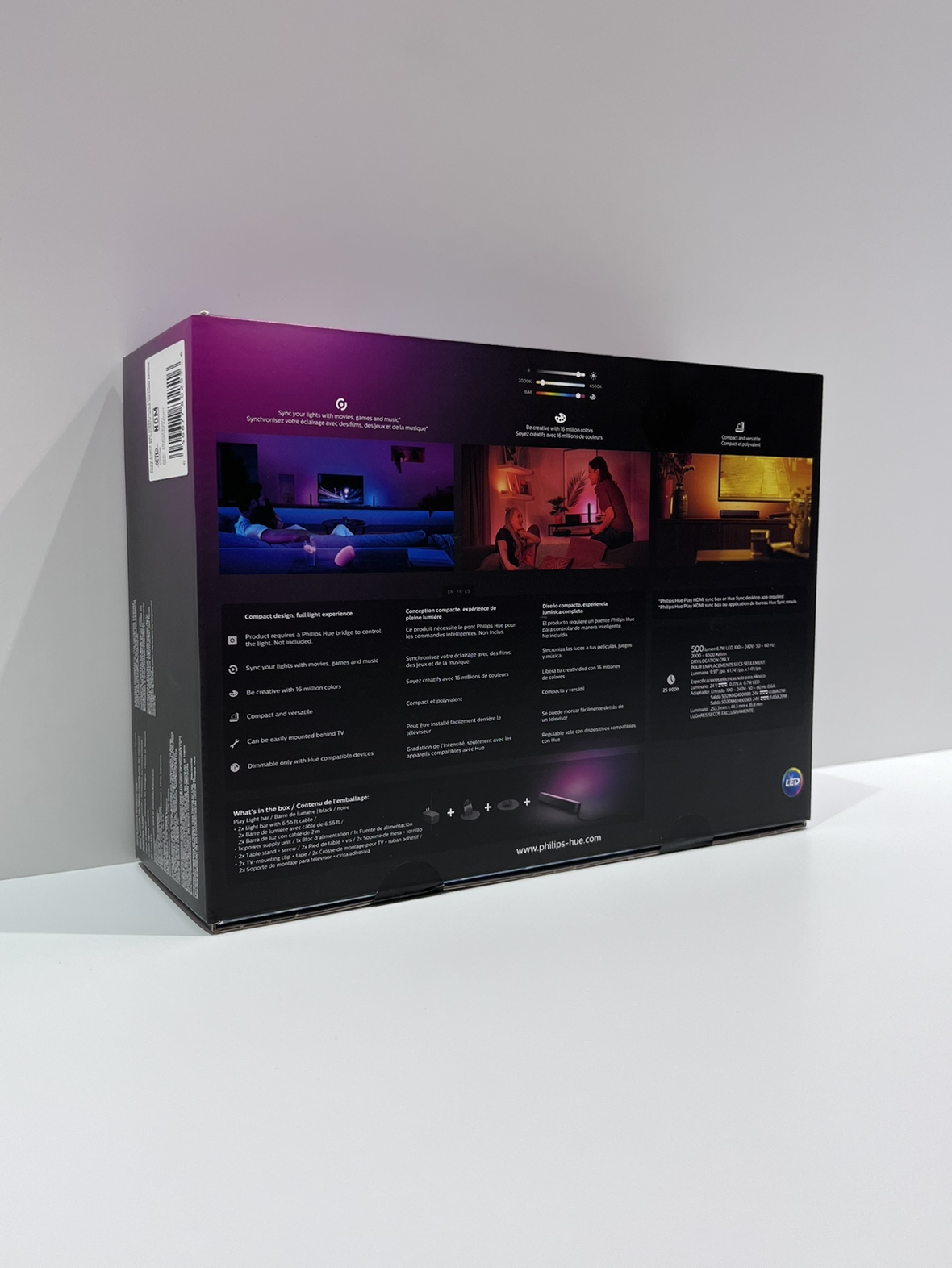 Philips Hue Play Light Bar Double Pack, brand new sealed - photo 2