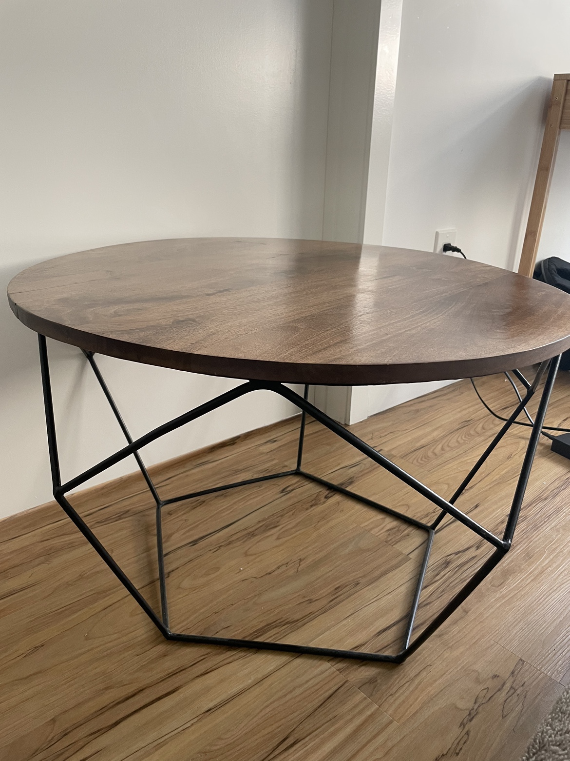 Wood coffee table