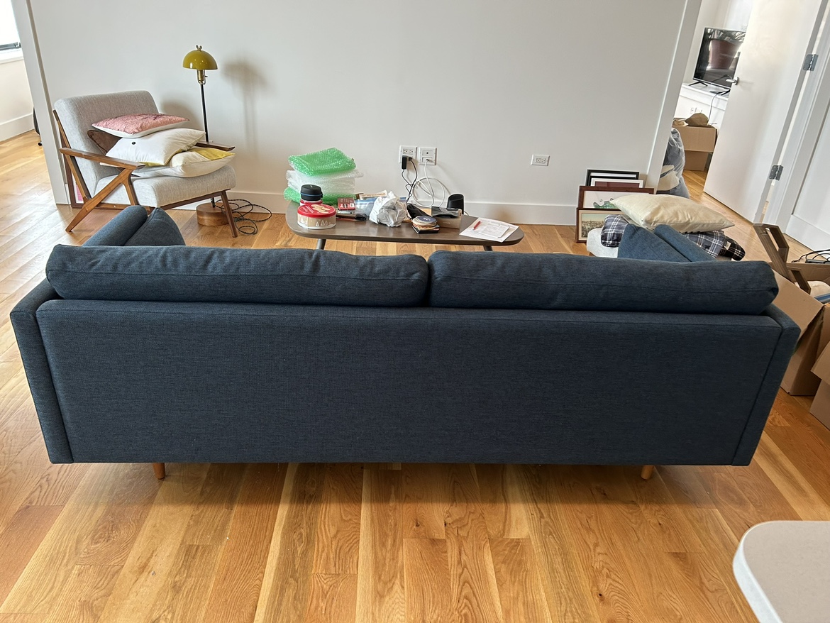 Blue Article Couch - Anton 82 inches - photo 3