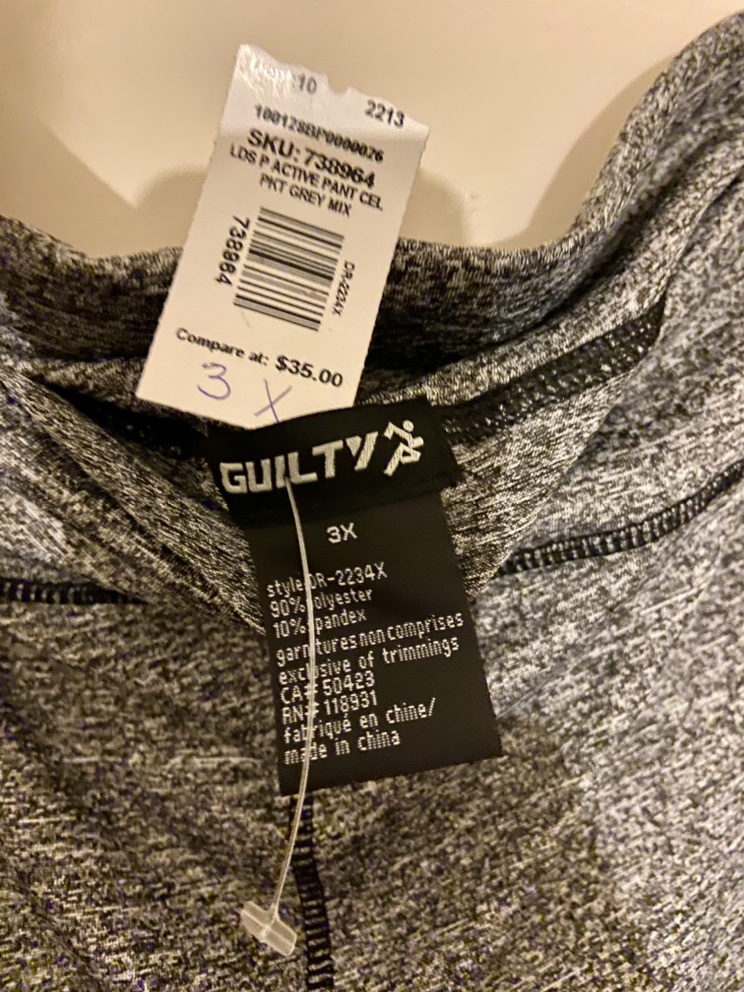 🆕Women’s plus grey leggings with pockets size 3X image indicator(6)