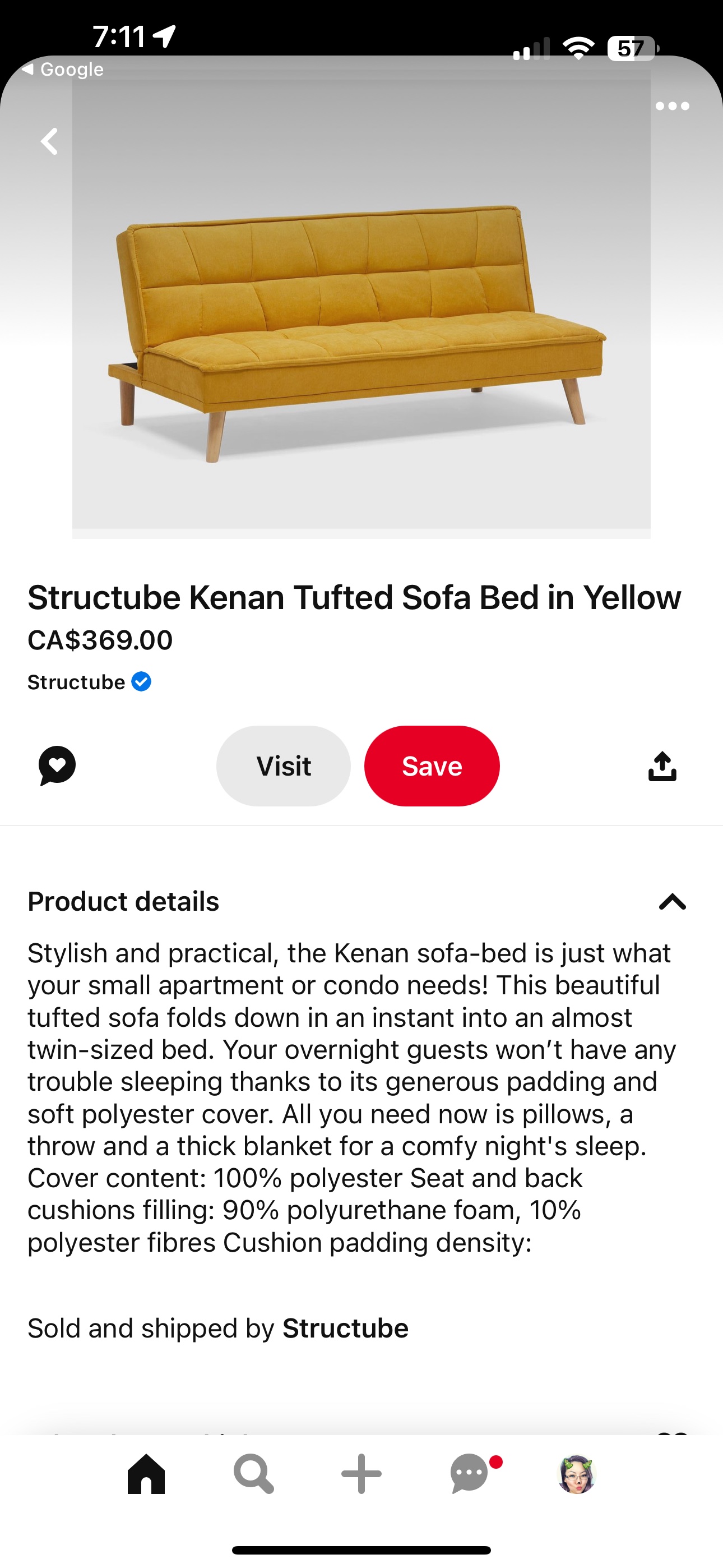 Structube Kenan Futon - photo 3