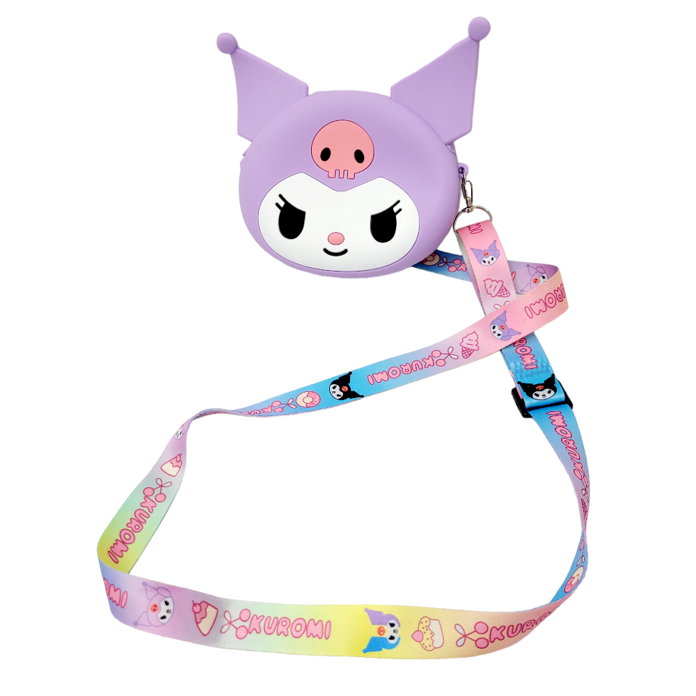 Brand New Kuromi Silicone Rubber Crossbody Bag image indicator(3)