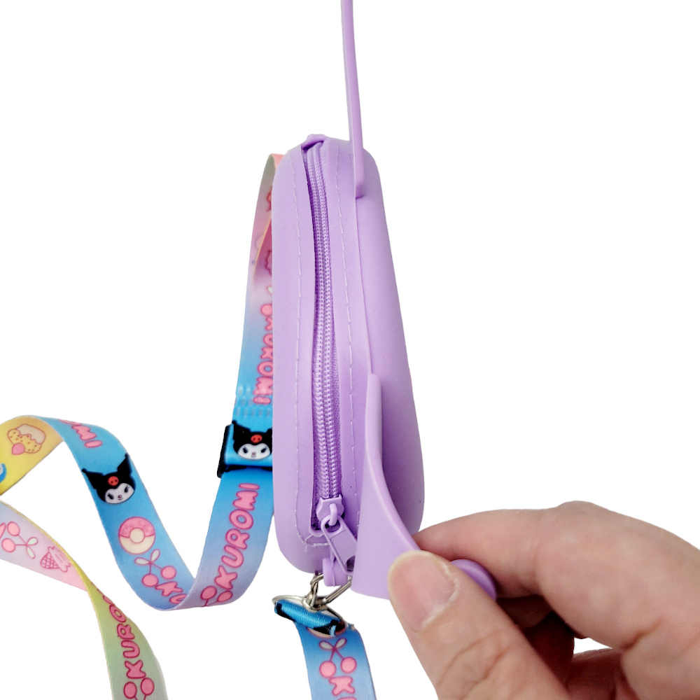 Brand New Kuromi Silicone Rubber Crossbody Bag image indicator(5)