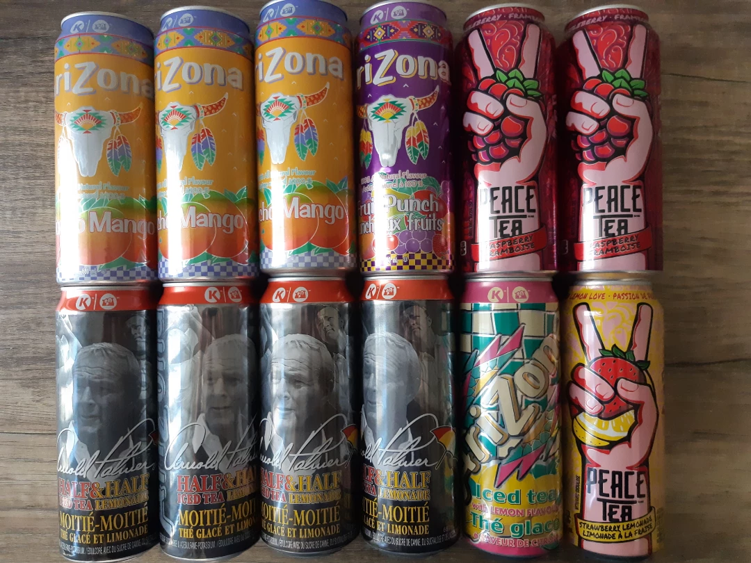 Arizona and Peace Tea Drinks