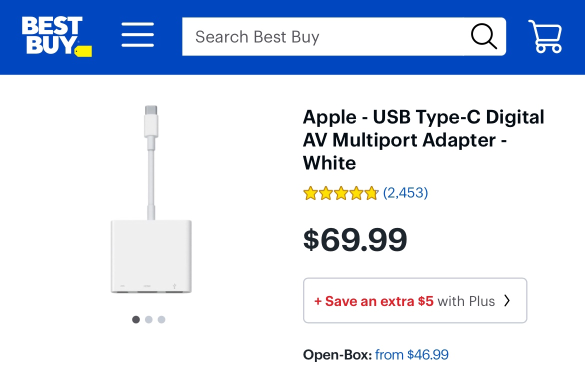 Apple - USB Type-C Digital AV Multiport Adapter - White