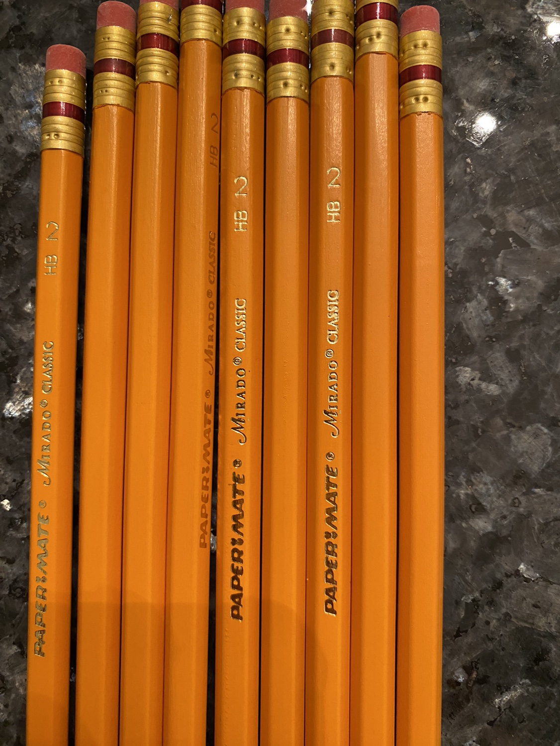 9 Papermate Classic 2 HB pencils  #freecycle - photo 2