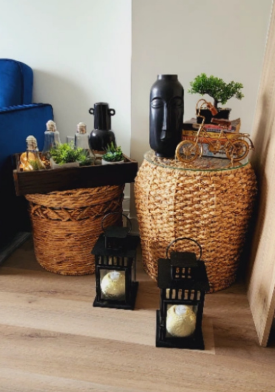 Decorative handmade basket