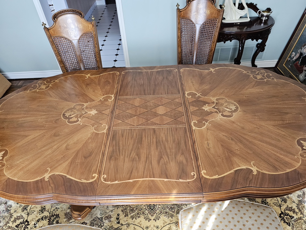 Vintage Sklar Peppler Handlaid Dining Table  Set - photo 2