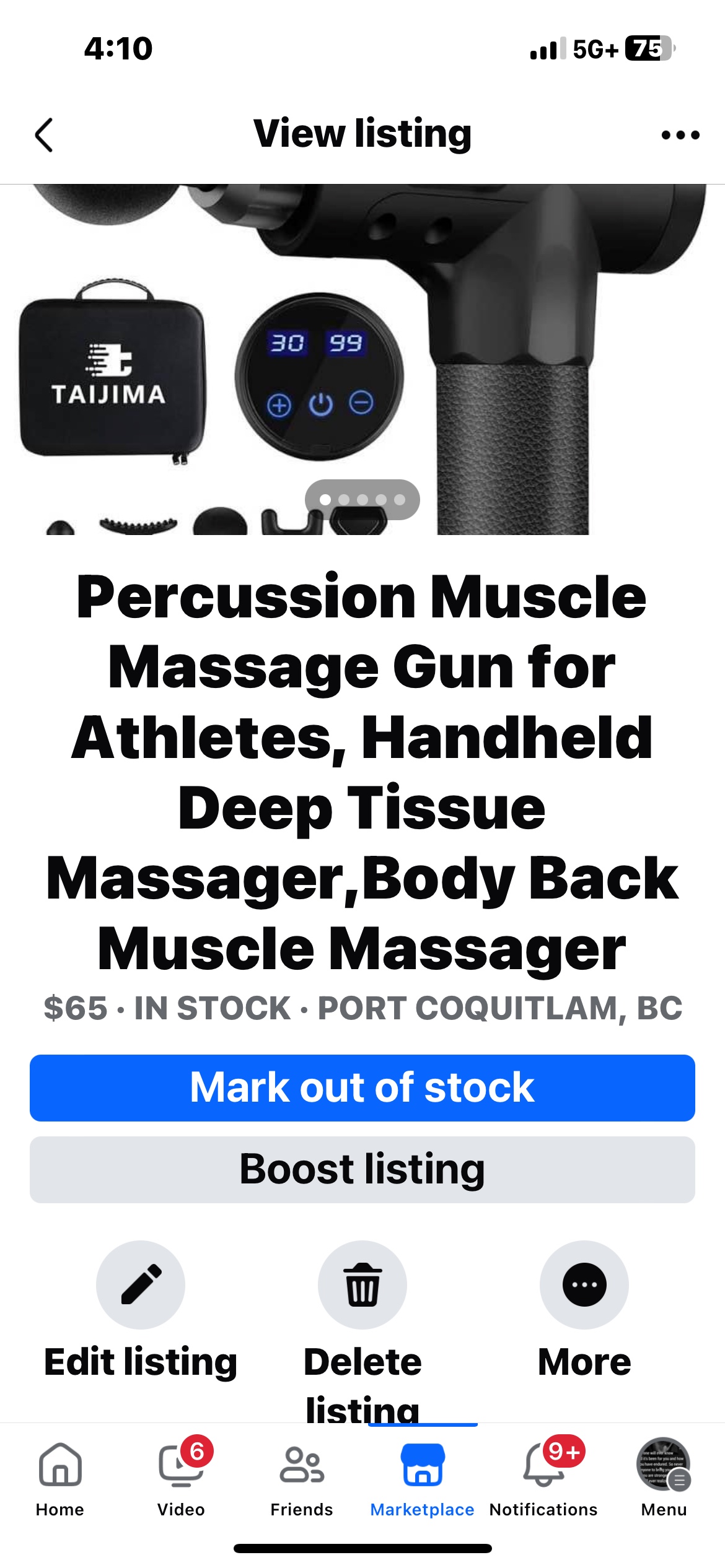 Percussion Muscle Gun for Massage image indicator(4)