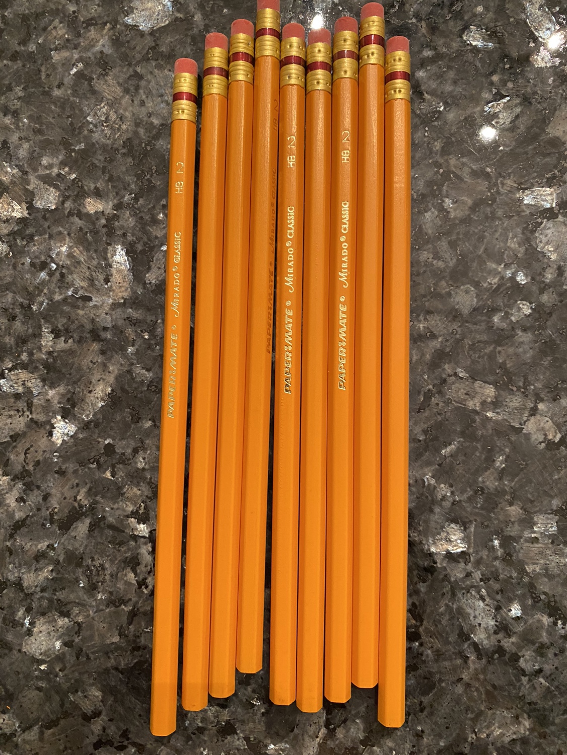 9 Papermate Classic 2 HB pencils  #freecycle