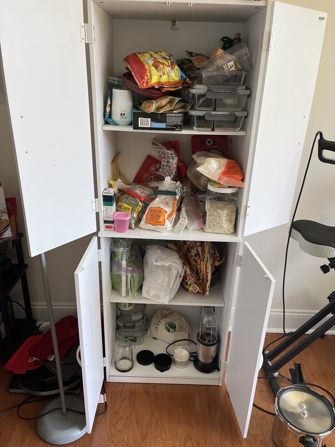 60" 2 Door Storage Cabinet, White - photo 5
