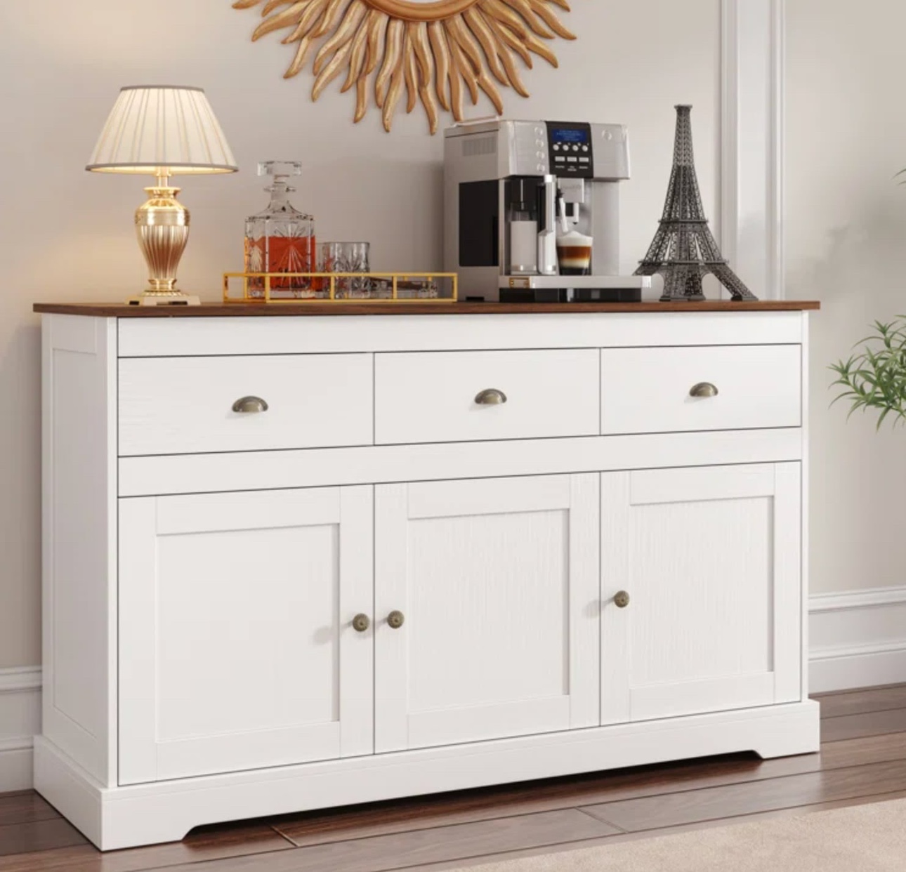 Jenna 53.5" Wide 3 Drawer Sideboard - photo 2