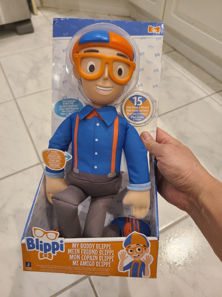 BRAND NEW Talking blippi plush toy thumbnail
