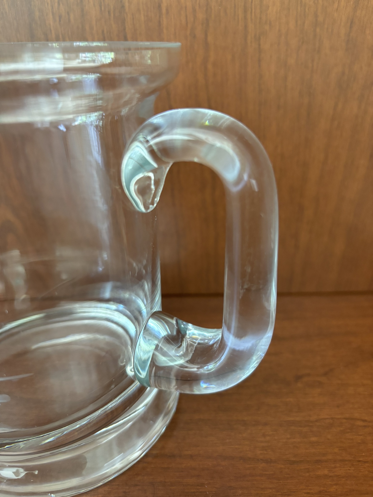 3 Vintage Glass Mugs With Etched Schooner image indicator(3)