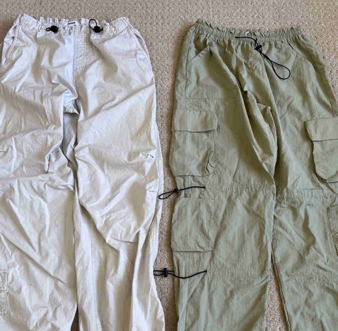 garage parachute cargo pants