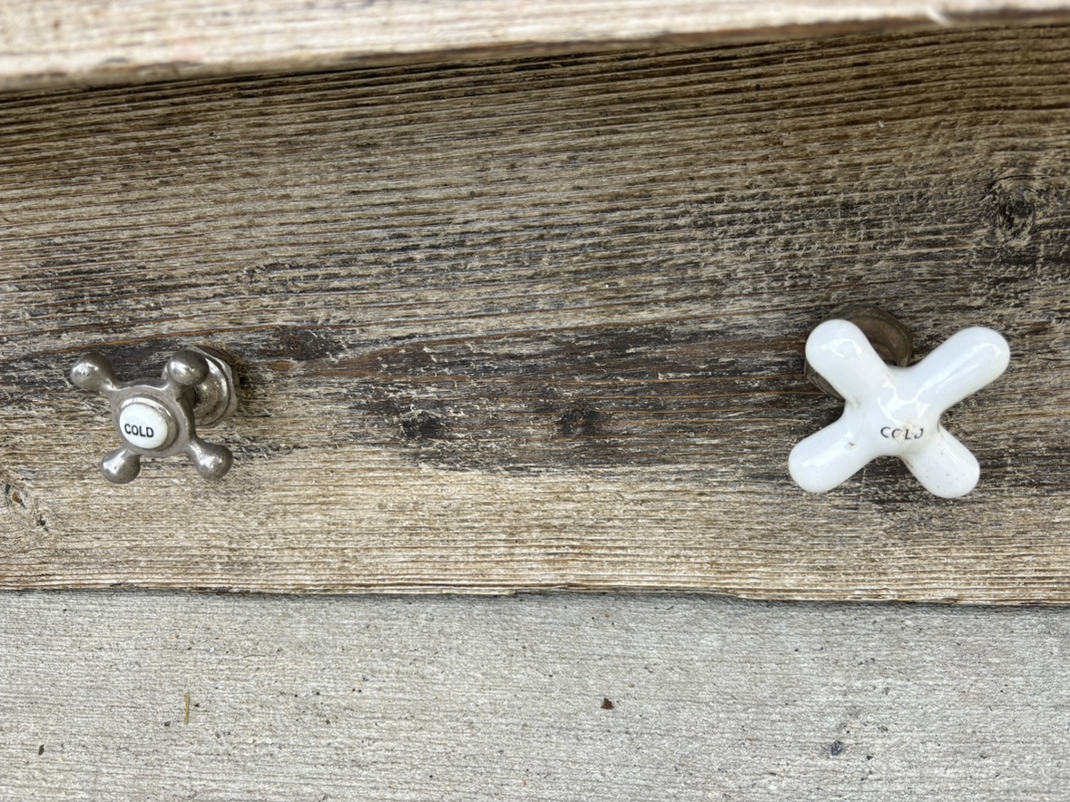 Rustic Shelf with Hooks - photo 2