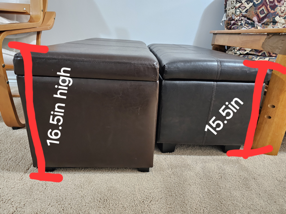 One Ottoman dark brown - photo 2