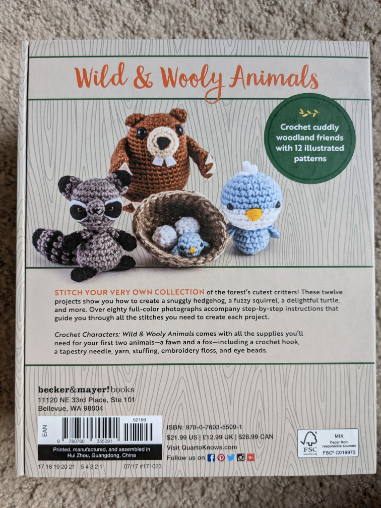 NEW Woodland creature crochet kit image indicator(2)