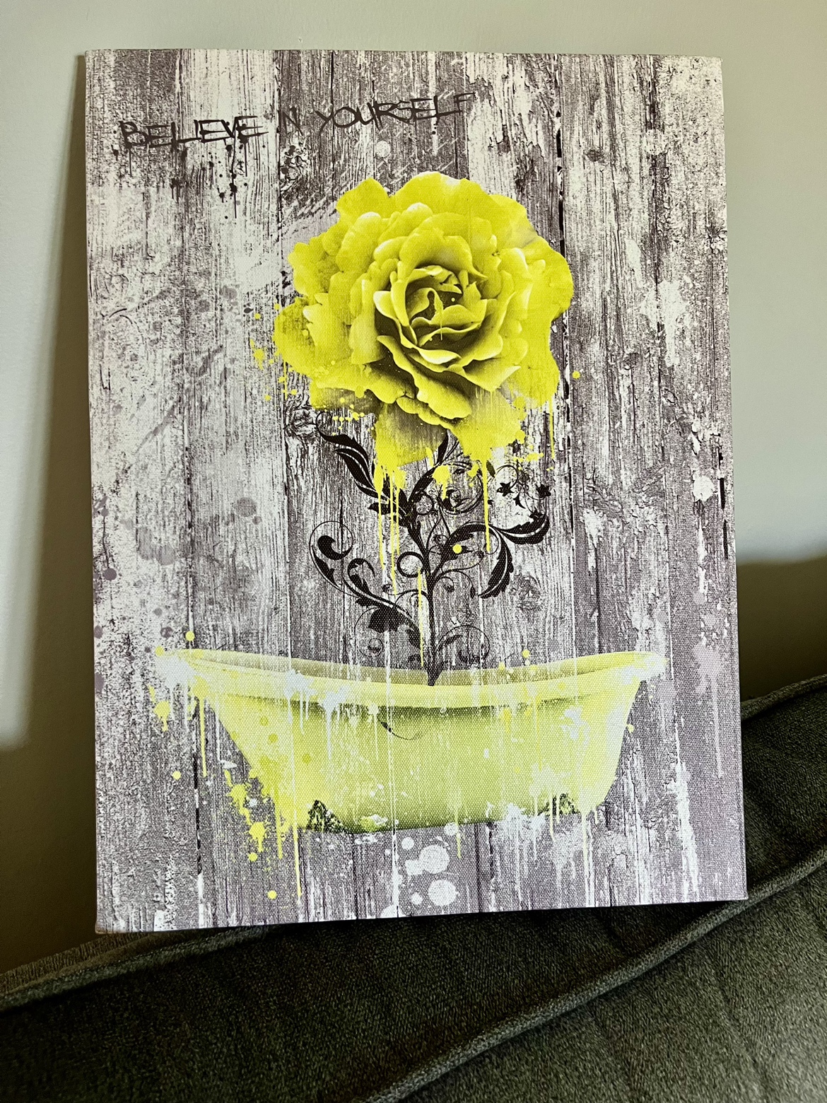 #Freecycle ‘Believe in Yourself’ Decorative Wall Picture