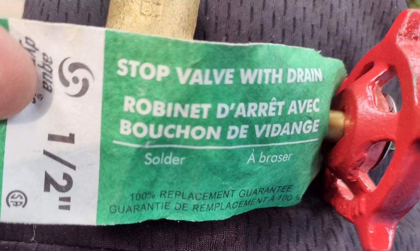 1/2 inch and 3/4 inch stop valves with drain image indicator(5)