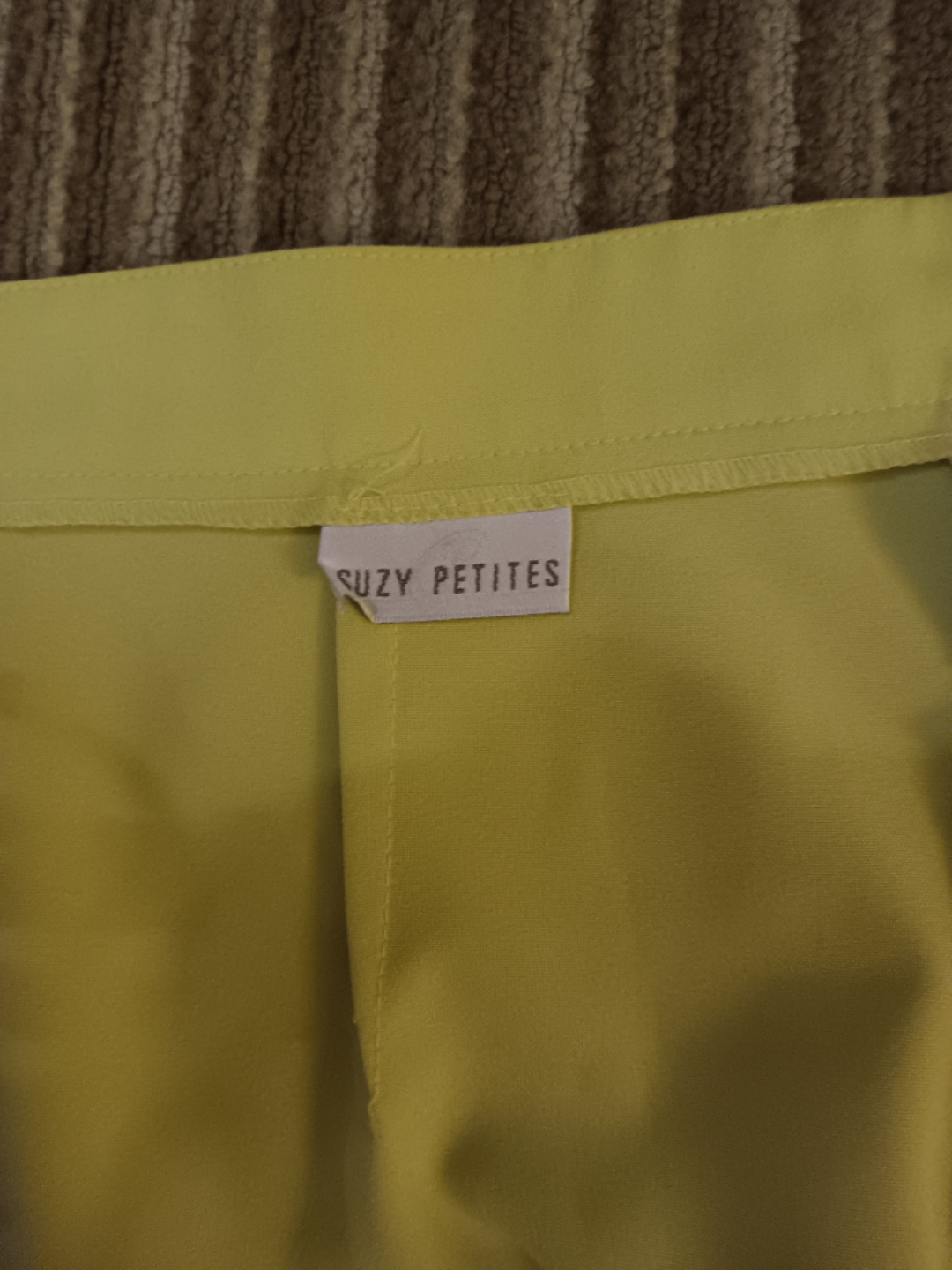 🌿 Suzy Petites Light Green Button-Up Skirt image indicator(3)