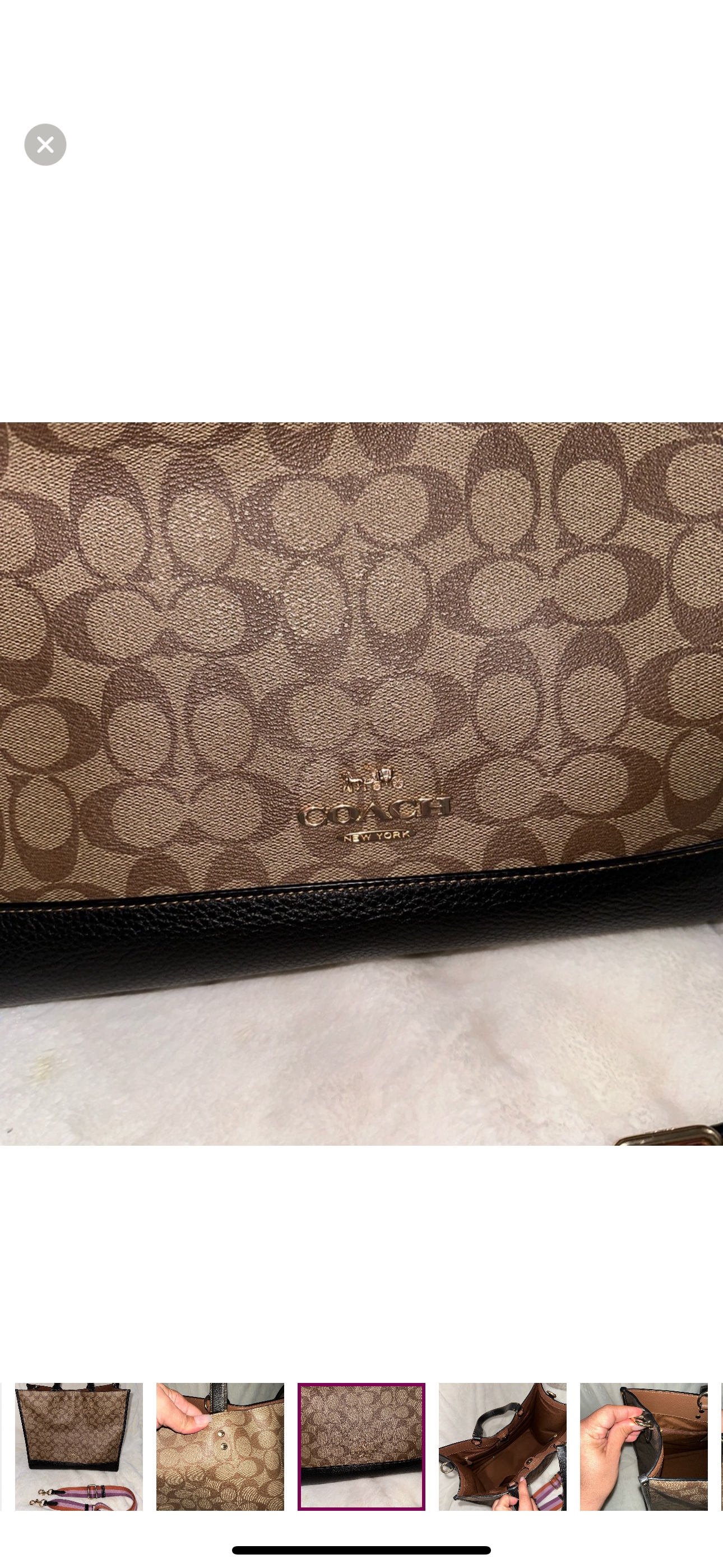 Coach Dempsey Tote 40 In Blocked Signature Canvas - photo 4