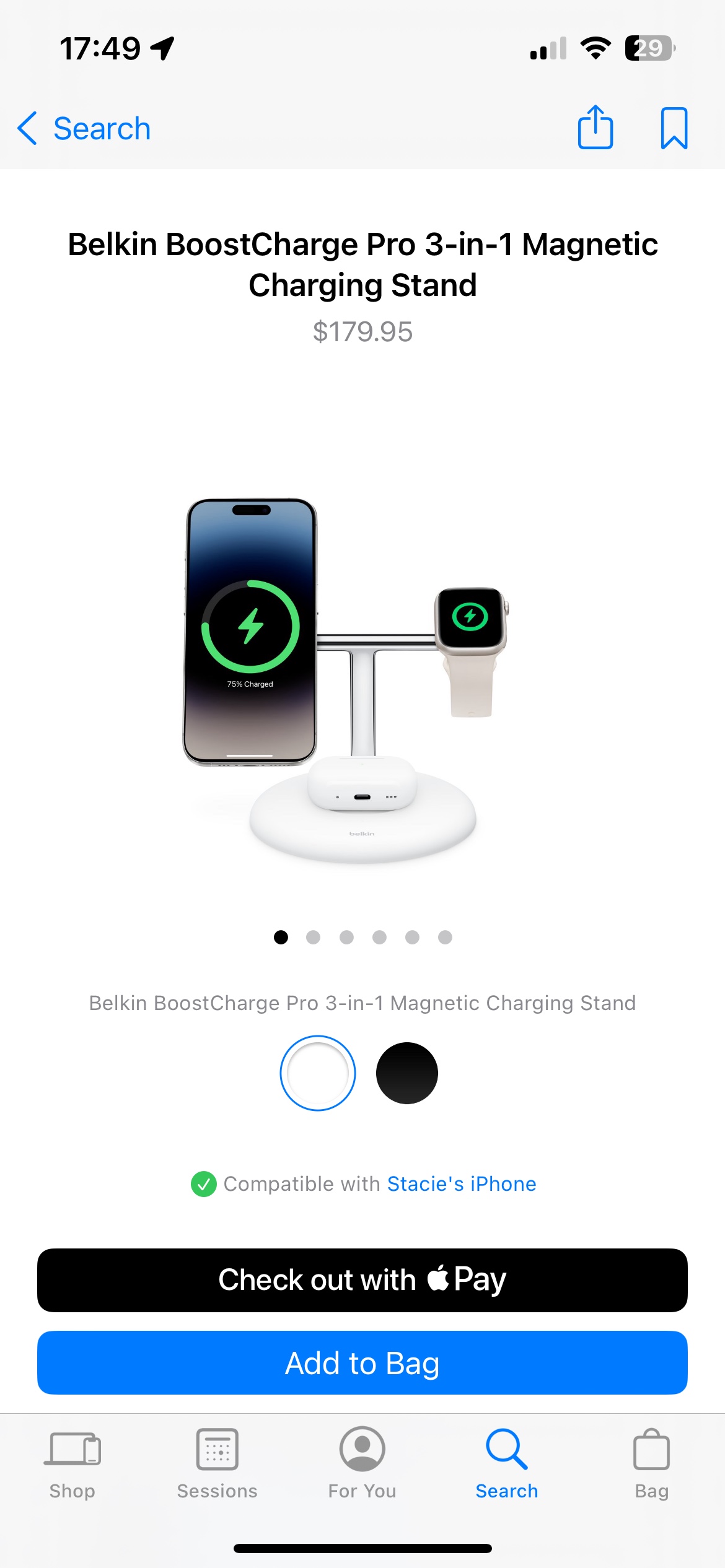 Belkin Charging Stand for iPhone, Airpods, Apple Watch - photo 2