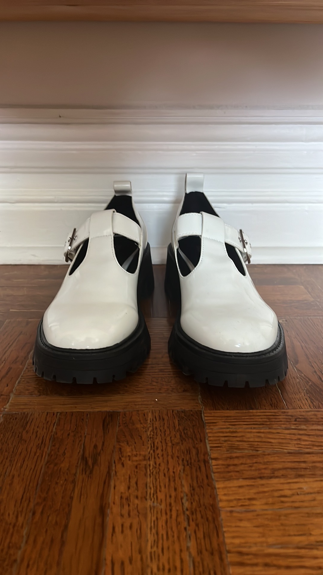 White platform loafers - Size 7.5/38 - photo 2