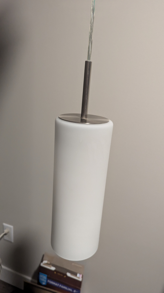 Frosted white glass pendant lights