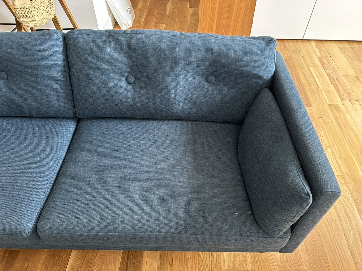 Blue Article Couch - Anton 82 inches - photo 5