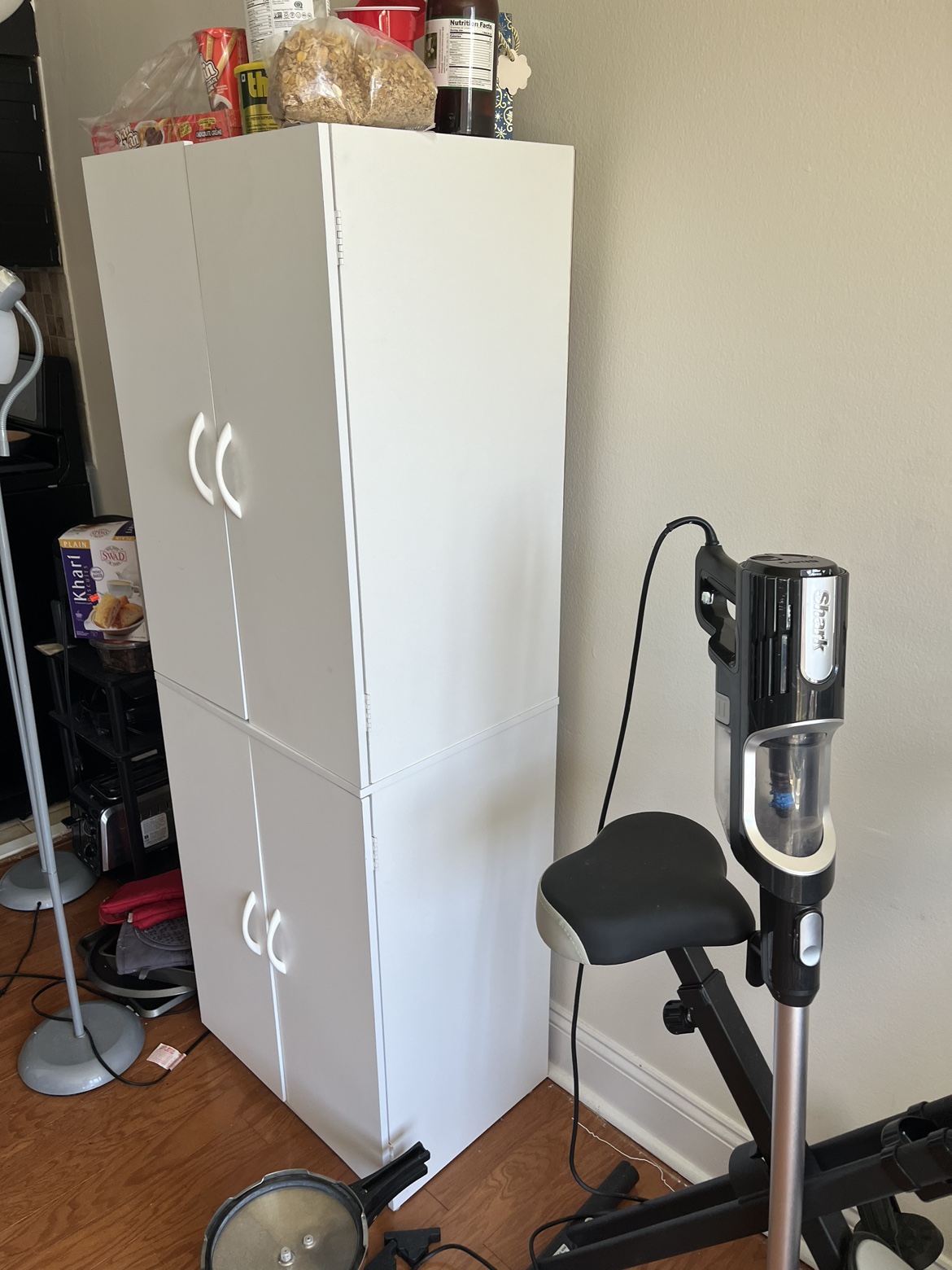 60" 2 Door Storage Cabinet, White - photo 4