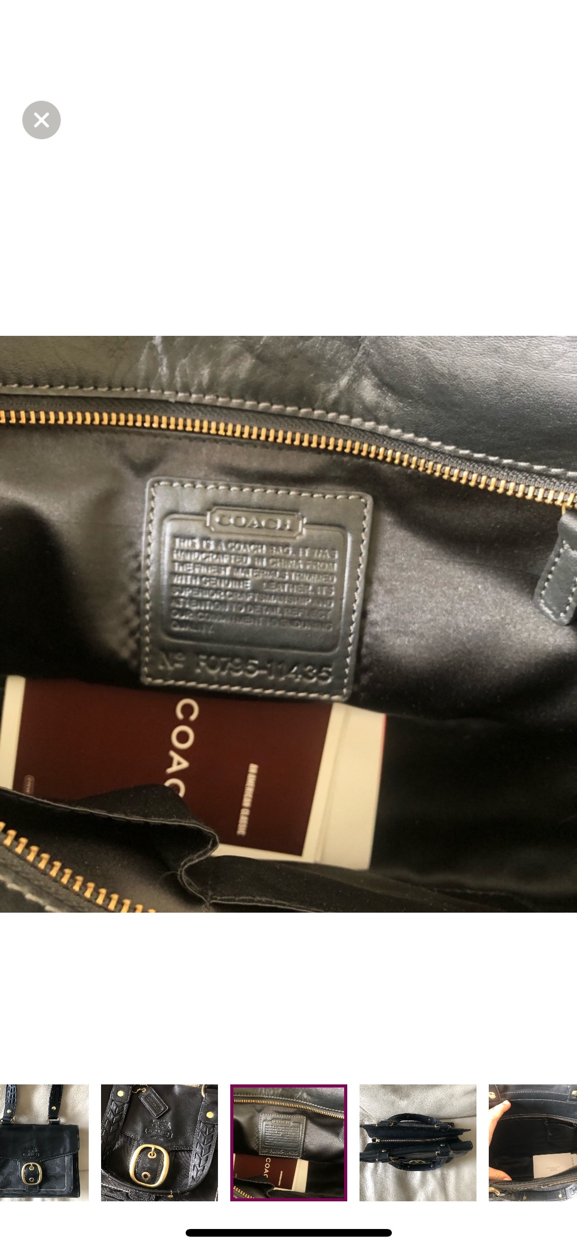 COACH LEATHER BAG image indicator(5)