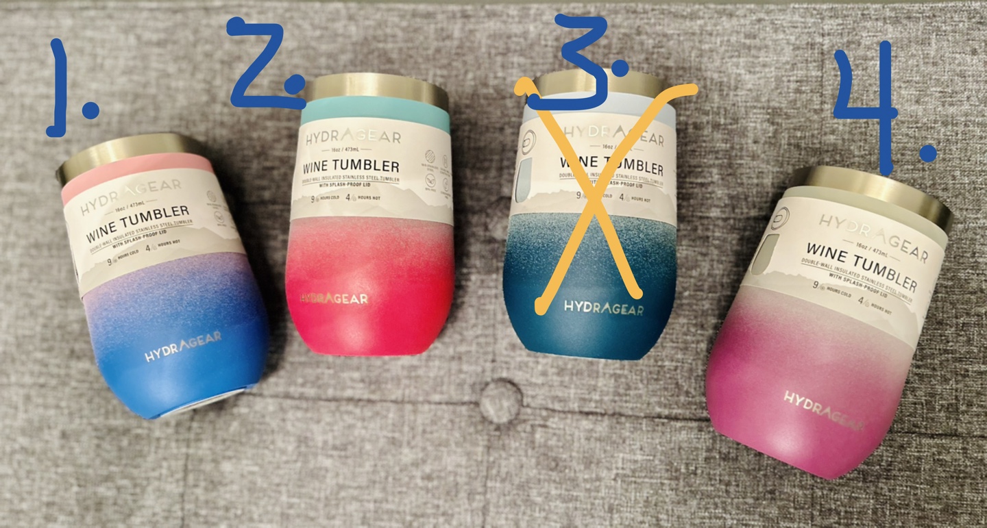 16oz. HydraGear Wine Tumbler & 18oz. Manna Water Bottle thumbnail