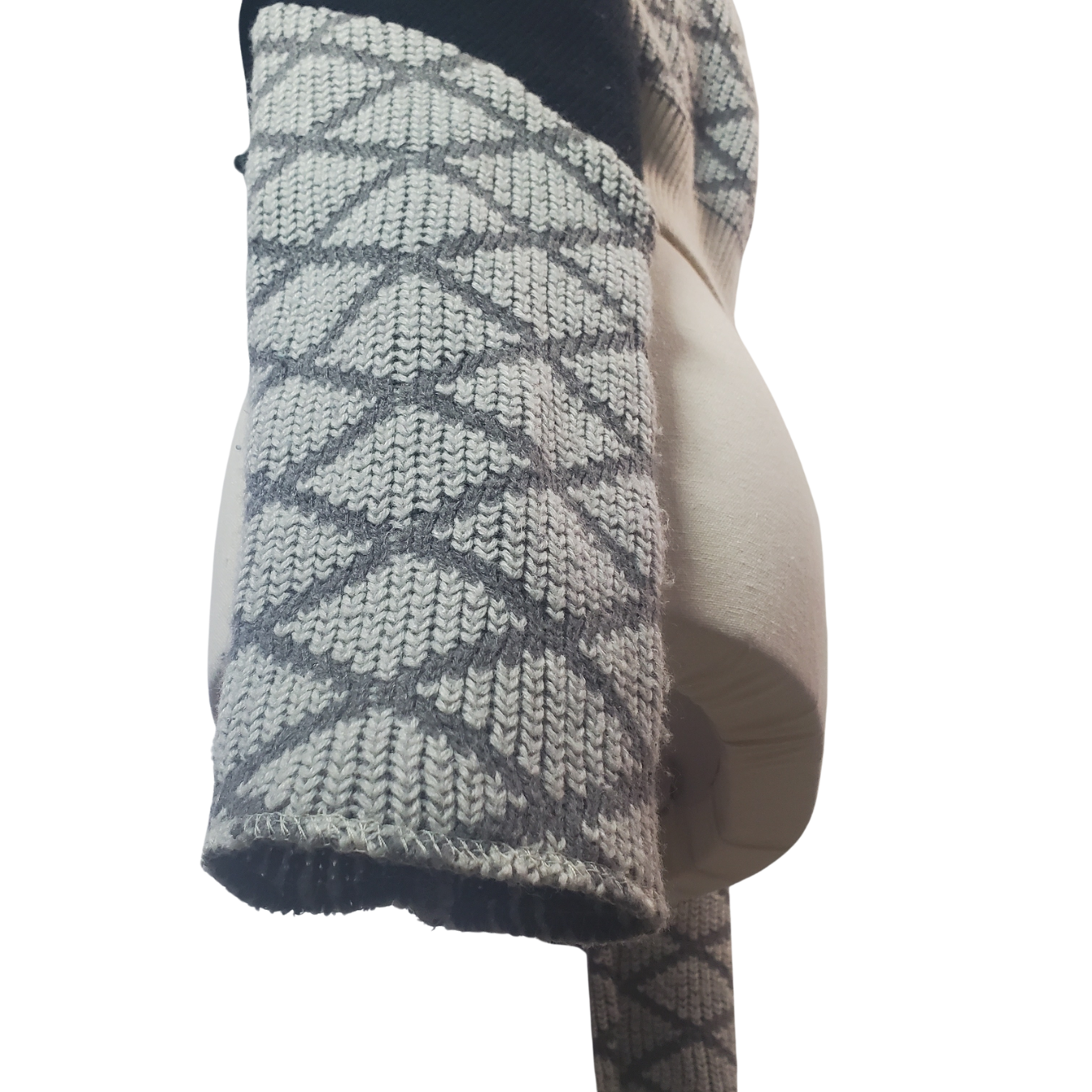 Designer Recycled Asymmetrical Cropped Knot Sweater - photo 5