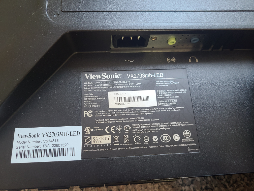 Viewsonic 27" LED Monitor - photo 3