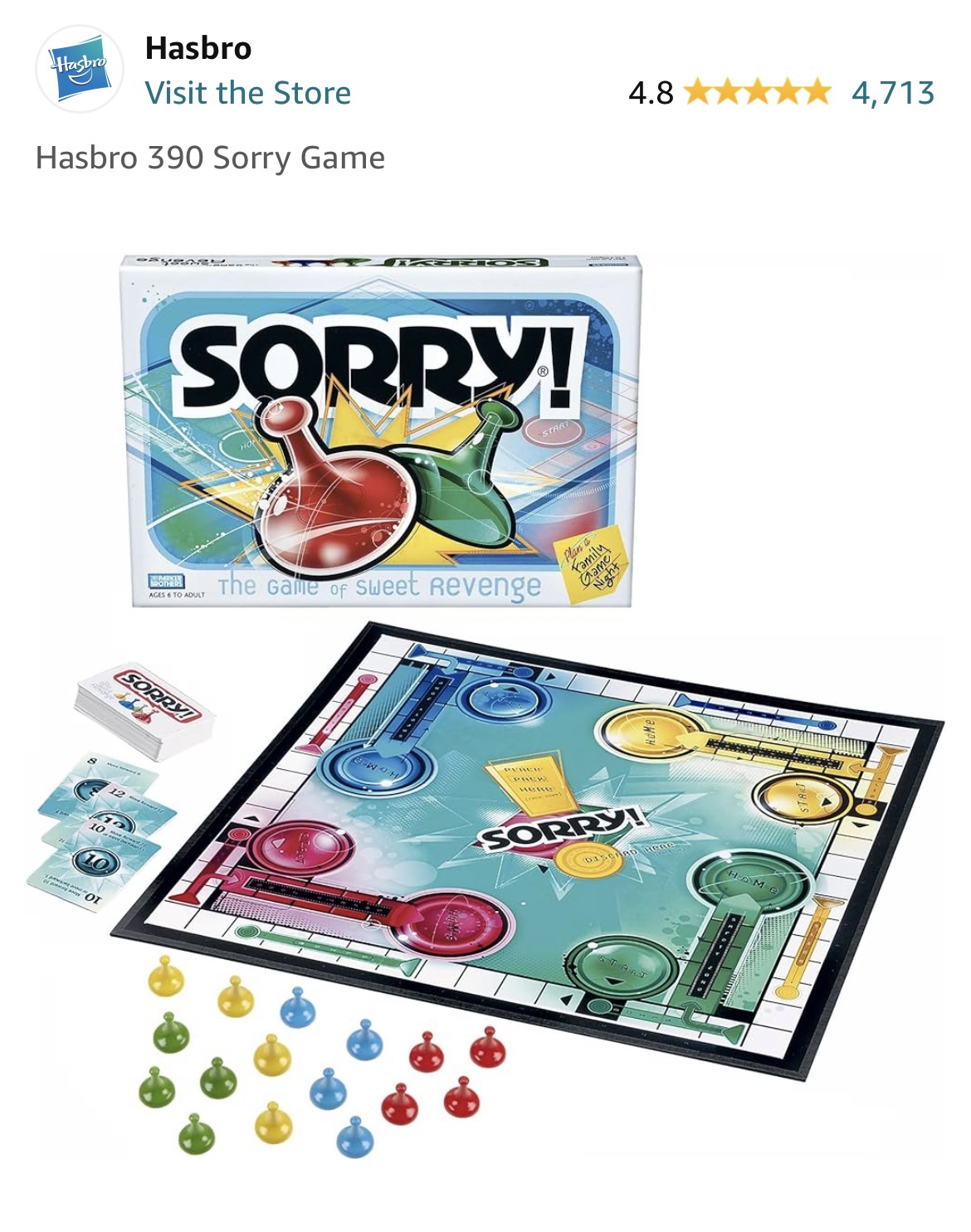 Sorry Board Game - photo 2