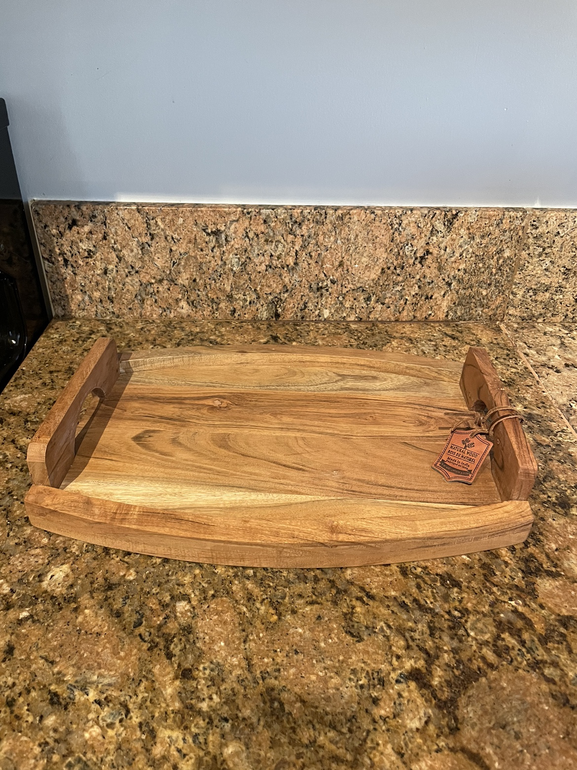 New natural wood tray