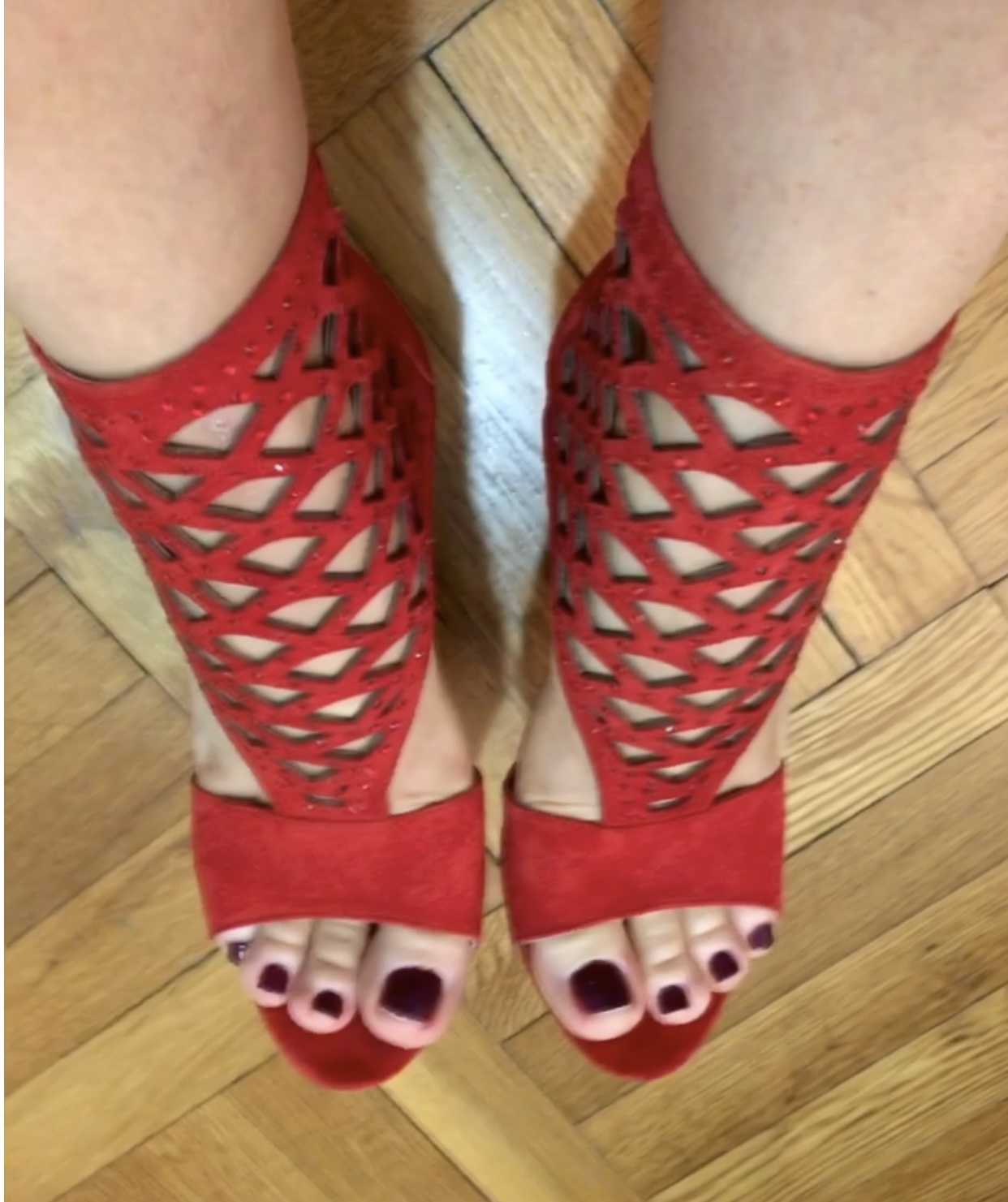 suede high heel sandals image indicator(2)