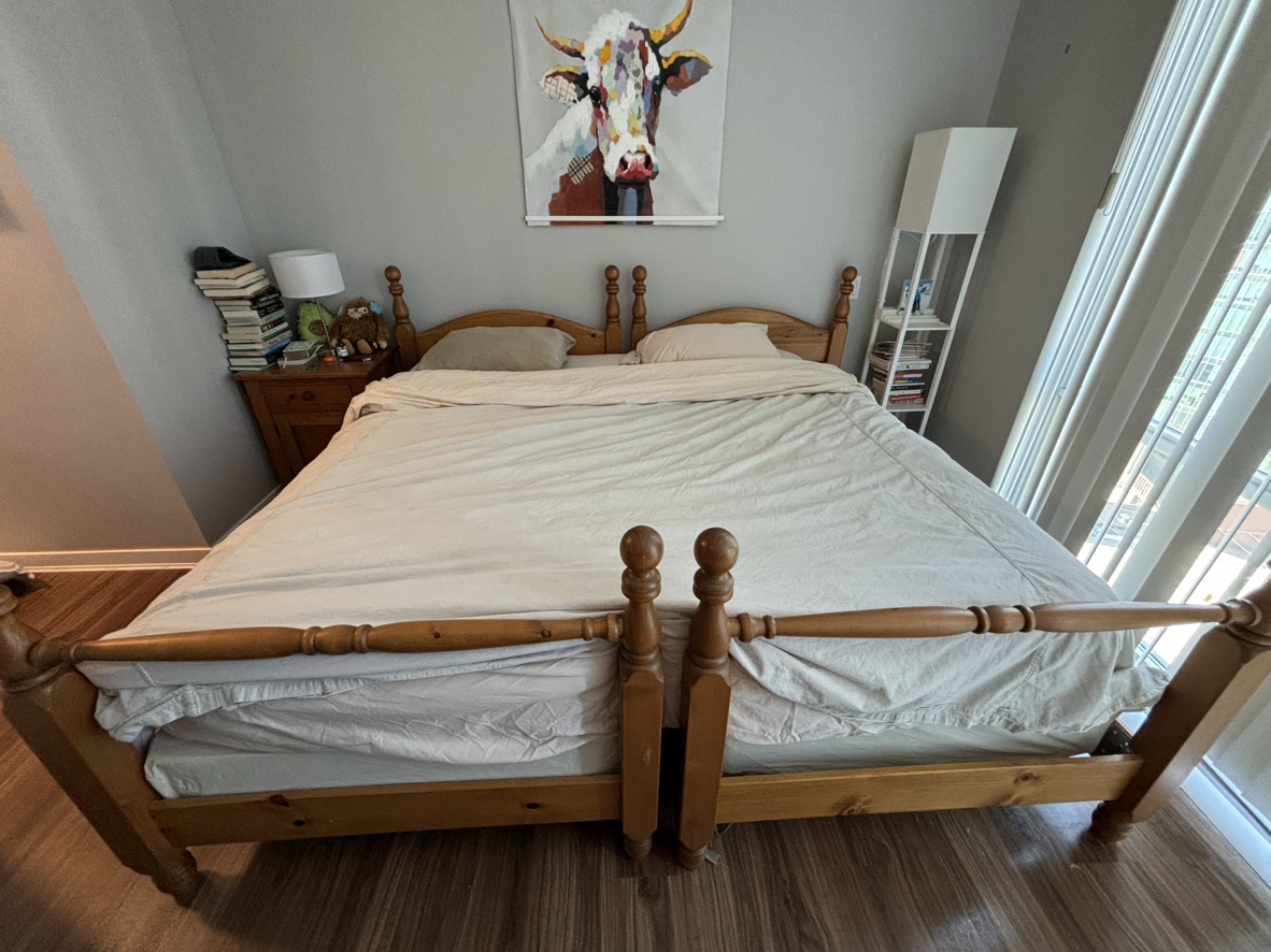2x Solid Pine twin beds + mattresses (available Jul 21) - photo 2