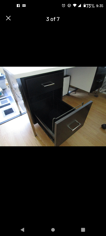 Commercial Steel Office Desk Legal Size File Drawers image indicator(2)