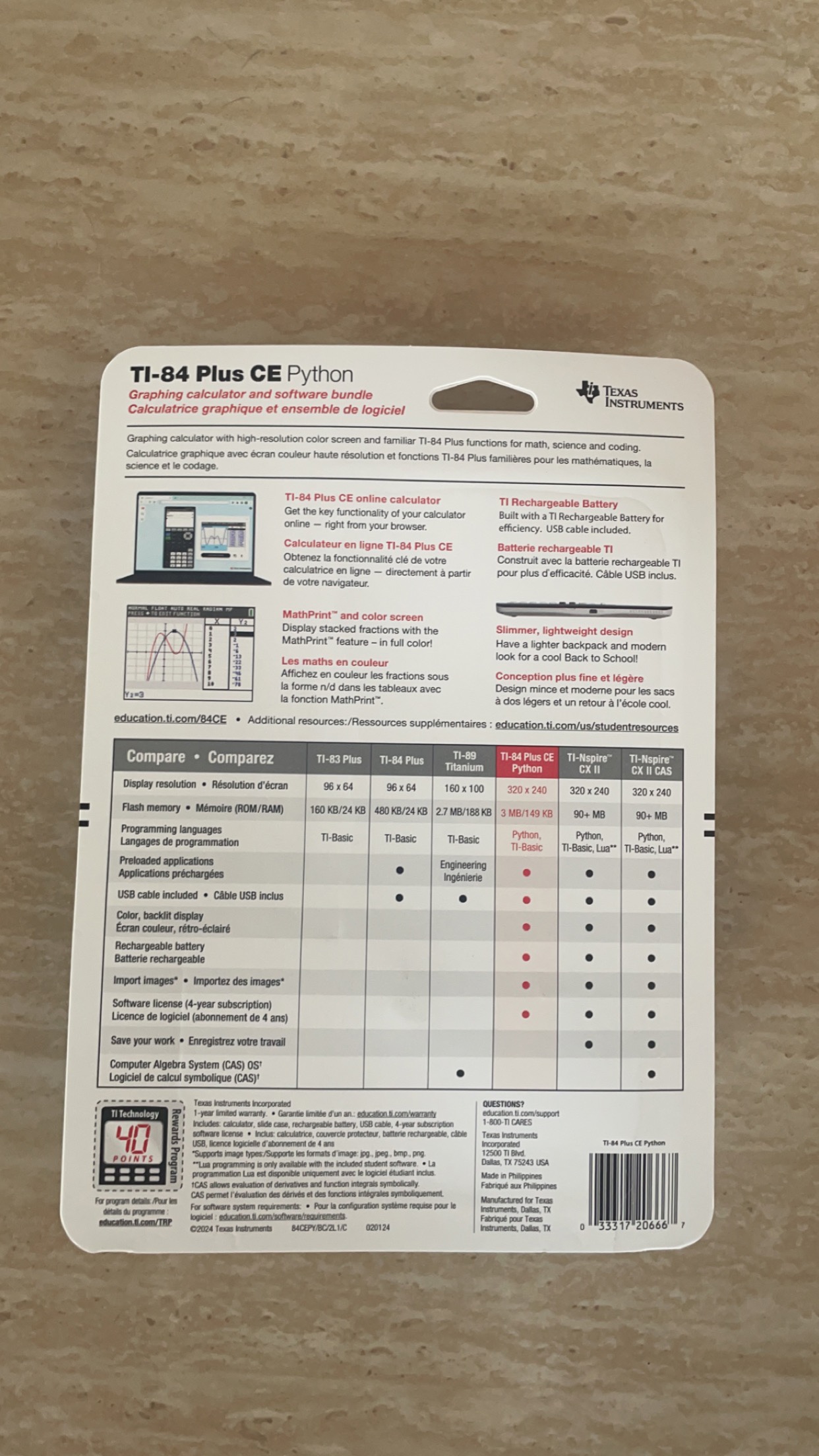 Brand new Ti-84 plus CE graphing calculator - photo 2