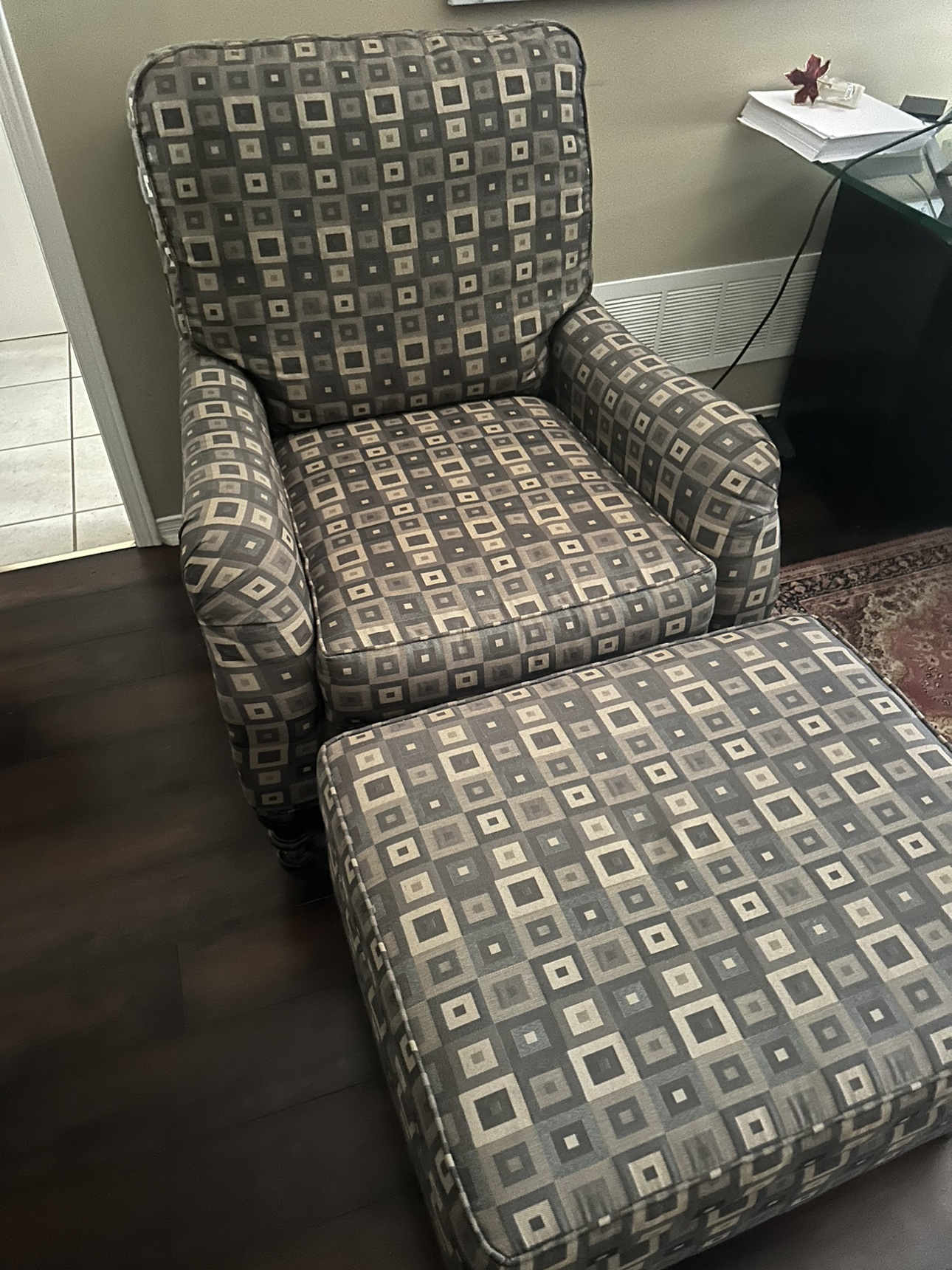 Chair and ottoman