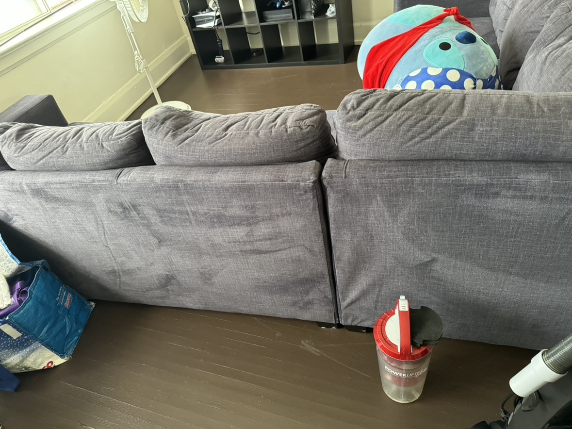 L couch , pet free and steam cleaned - photo 2